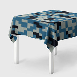 Скатерть для стола Пиксельный стиль камуфляж, цвет: 3D-принт — фото 2