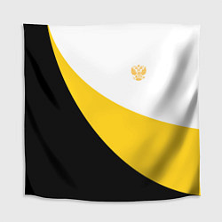 Скатерть для стола Сокрушу пред ним врагов его малый желтый герб Нико, цвет: 3D-принт