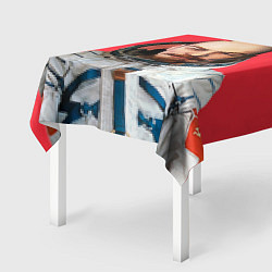 Скатерть для стола Ленин космонавт, цвет: 3D-принт — фото 2