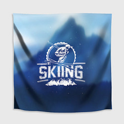 Скатерть для стола Лыжный спорт, цвет: 3D-принт