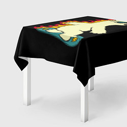 Скатерть для стола Мишка на борде, цвет: 3D-принт — фото 2