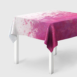 Скатерть для стола Белый и розовый, цвет: 3D-принт — фото 2