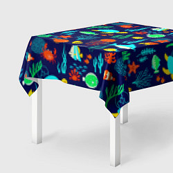 Скатерть для стола Аква мир, цвет: 3D-принт — фото 2