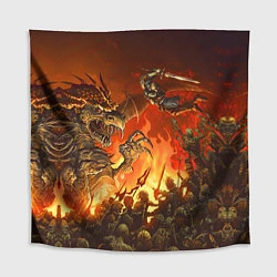Скатерть для стола Dark Souls: Fire Dragon, цвет: 3D-принт