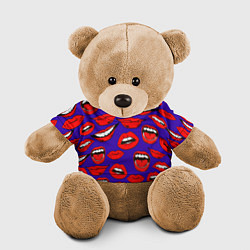 Игрушка-медвежонок Губы цвета 3D-коричневый — фото 1