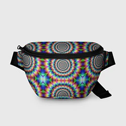 Поясная сумка Grazy fractal, цвет: 3D-принт