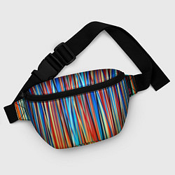 Поясная сумка Colored stripes, цвет: 3D-принт — фото 2