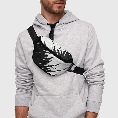 Поясная сумка Black & white / 3D-принт – фото 3