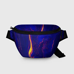 Поясная сумка Ультрафиолетовые разводы, цвет: 3D-принт