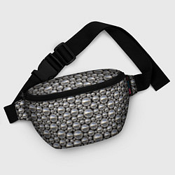 Поясная сумка Серебряные шары, цвет: 3D-принт — фото 2