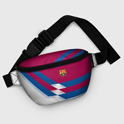 Поясная сумка Barcelona FC: White style, цвет: 3D-принт — фото 2