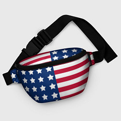 Поясная сумка USA Flag, цвет: 3D-принт — фото 2