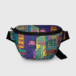 Поясная сумка Токио сити, цвет: 3D-принт