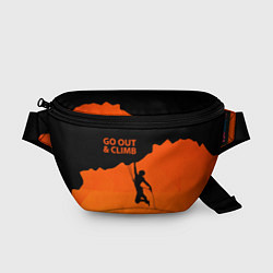 Поясная сумка Go out & climb, цвет: 3D-принт