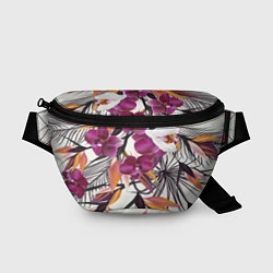 Поясная сумка Fashion Flowers, цвет: 3D-принт