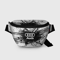 Поясная сумка Audi: Black Spray, цвет: 3D-принт