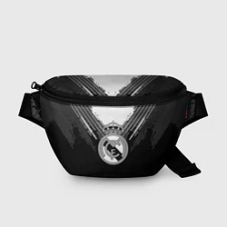 Поясная сумка FC Real Madrid: Black Style, цвет: 3D-принт