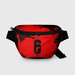 Поясная сумка R6S: Red Outbreak, цвет: 3D-принт