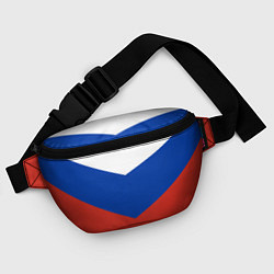 Поясная сумка Российский триколор, цвет: 3D-принт — фото 2