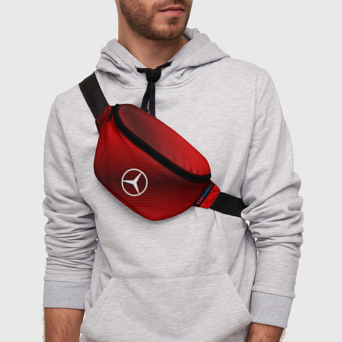 Поясная сумка Mercedes: Red Carbon / 3D-принт – фото 3