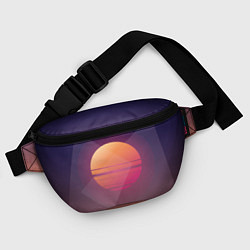 Поясная сумка Retro Sunrise, цвет: 3D-принт — фото 2
