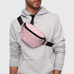 Поясная сумка Розовые тропики, цвет: 3D-принт — фото 2