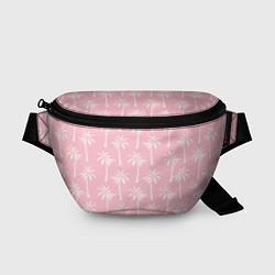 Поясная сумка Розовые тропики, цвет: 3D-принт