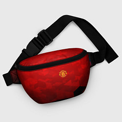 Поясная сумка FC Man UTD: Red Poly, цвет: 3D-принт — фото 2