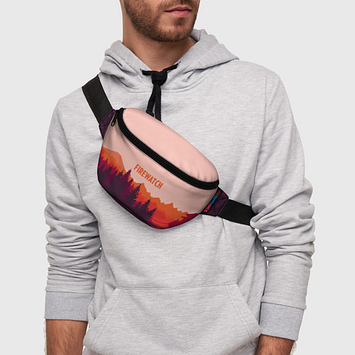 Поясная сумка Firewatch: Orange Style / 3D-принт – фото 3
