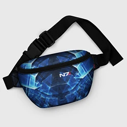 Поясная сумка Mass Effect: Blue Armor N7, цвет: 3D-принт — фото 2