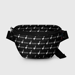 Поясная сумка GUSSI: Black Pattern, цвет: 3D-принт