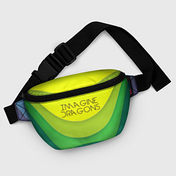 Поясная сумка Imagine Dragons: Lime Colour, цвет: 3D-принт — фото 2