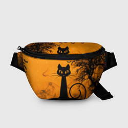Поясная сумка Halloween Cat, цвет: 3D-принт