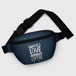 Поясная сумка Ghouls Love Coffee, цвет: 3D-принт — фото 2