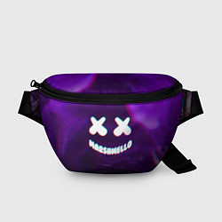 Поясная сумка Marshmello: Violet Glitch, цвет: 3D-принт