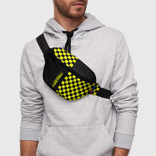 Поясная сумка Testing ASAP Rocky: Yellow Grid / 3D-принт – фото 3