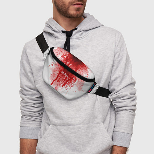 Поясная сумка Im fine halloween / 3D-принт – фото 3