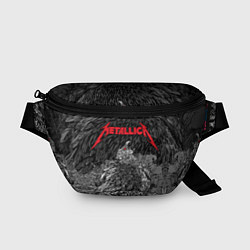 Поясная сумка Metallica птица на черепах, цвет: 3D-принт