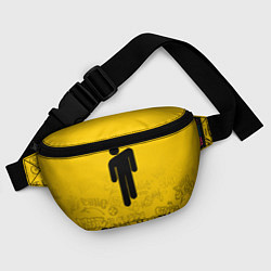 Поясная сумка Billie Eilish: Yellow Manikin, цвет: 3D-принт — фото 2