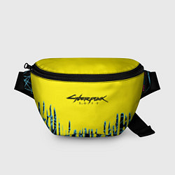 Поясная сумка Cyberpunk 2077: Yellow Style, цвет: 3D-принт