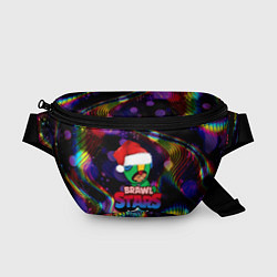 Поясная сумка BRAWL STARS LEON НОВОГОДНИЙ, цвет: 3D-принт