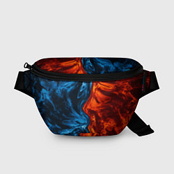 Поясная сумка Огонь и вода, цвет: 3D-принт