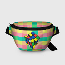 Поясная сумка Кубик Рубика, цвет: 3D-принт