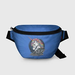 Поясная сумка Единорог Rock, цвет: 3D-принт