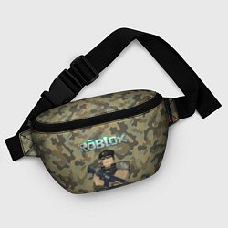 Поясная сумка Roblox 23 February Camouflage, цвет: 3D-принт — фото 2