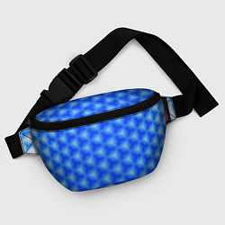 Поясная сумка Синие соты, цвет: 3D-принт — фото 2