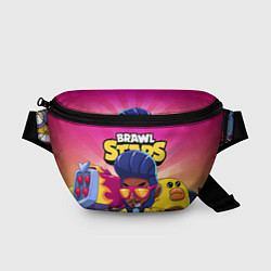 Поясная сумка BRAWL STARS BROCK, цвет: 3D-принт
