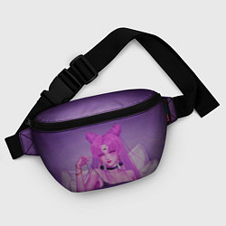 Поясная сумка PINK HEAR, цвет: 3D-принт — фото 2
