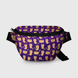 Поясная сумка Космические Котики - Единорожики, цвет: 3D-принт
