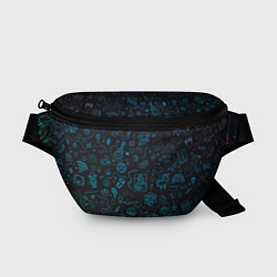 Поясная сумка Смайлы, цвет: 3D-принт